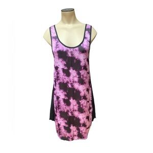 Kensie Purple Tie Dye Swim Dress Coverup Size L